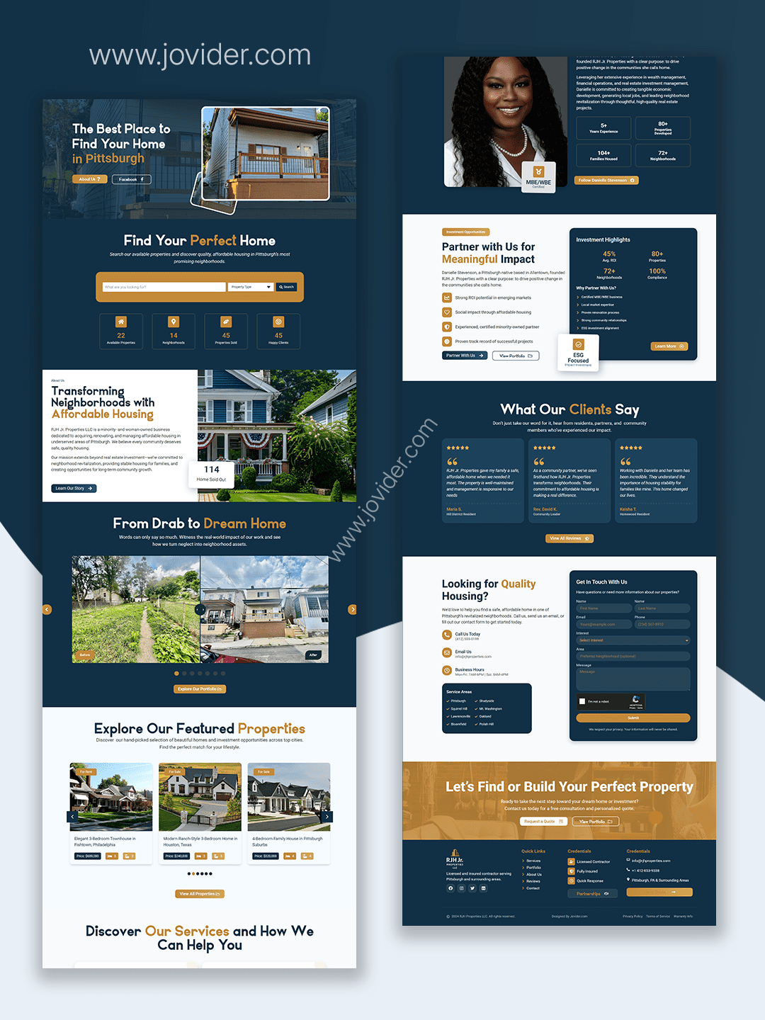 Modern Real Estate Website Design