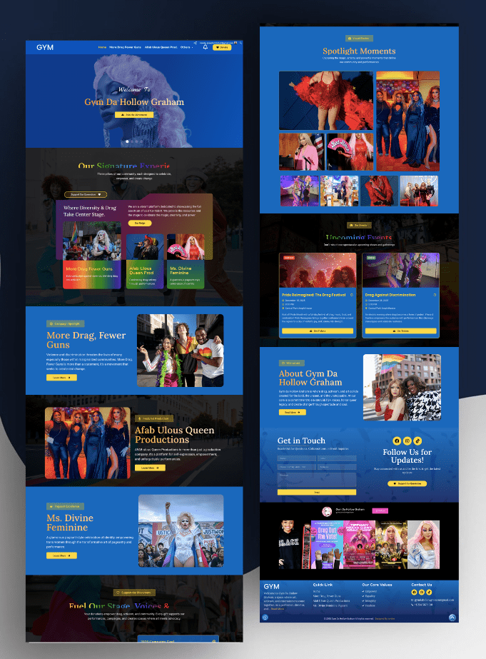 Drag & Community Website