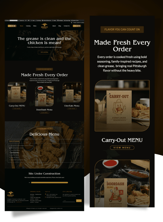 Modern Restaurant Website