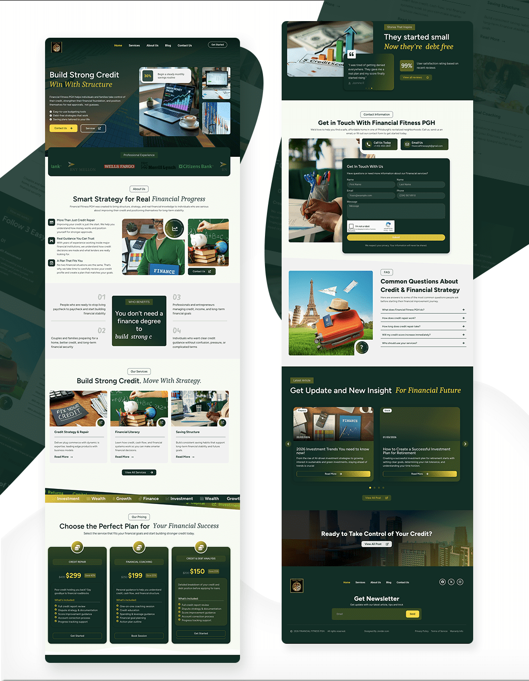 Financial Website Design & Client Portal System